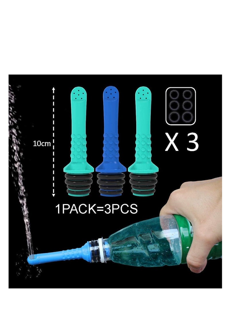 ECVV 3PCS Portable Travel Bidet for Outdoor Toilet,Travel Shattaf Bidet Spray, Personal Handheld Toilet Shattaf Bidet Sprayer for Women Perineal Care Baby Cleaning Hemorrhoids Outdoor Camping - Image 3