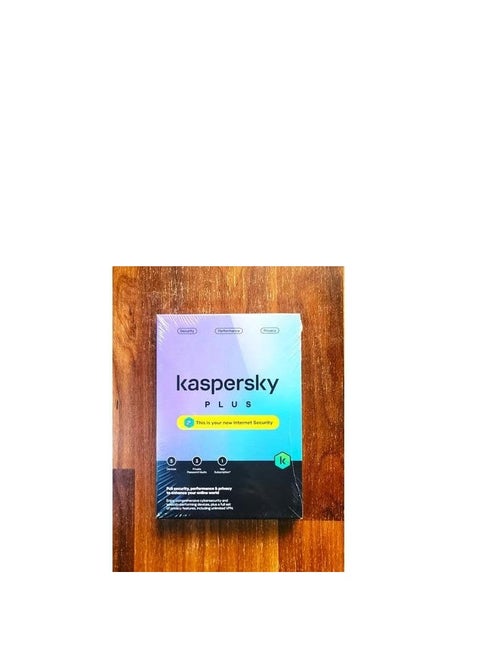 Kasperky Plus Internet Security for 5 Devices - 3 Private Password Vaults - 1 Year
