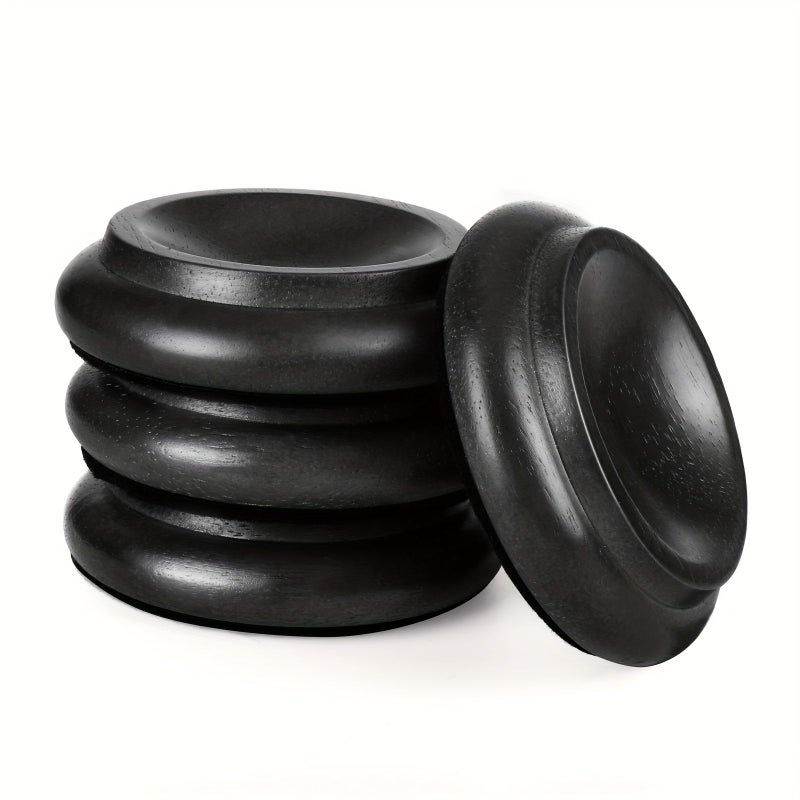Solid Wood Upright Piano Caster Cups Furniture Protectors For Hardwood Floors - Image 1