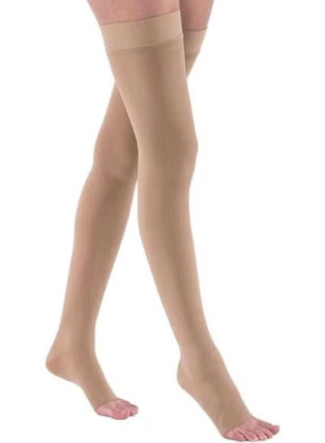 Above Knee Compression Stockings for Daily Leg Support and Circulation Comfort, Stretchable Breathable Fabric for Long Wear and Everyday Use, Size L - Image 2