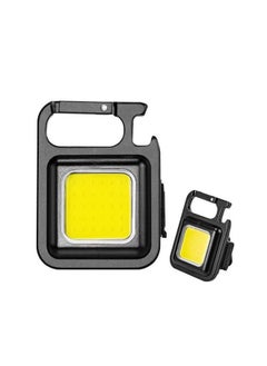 Function Portable Light Mini Work Light Portable High Brightness Keychain Light Strong Light Led Outdoor Mini Flashlight-Color:Plastic 200 MA