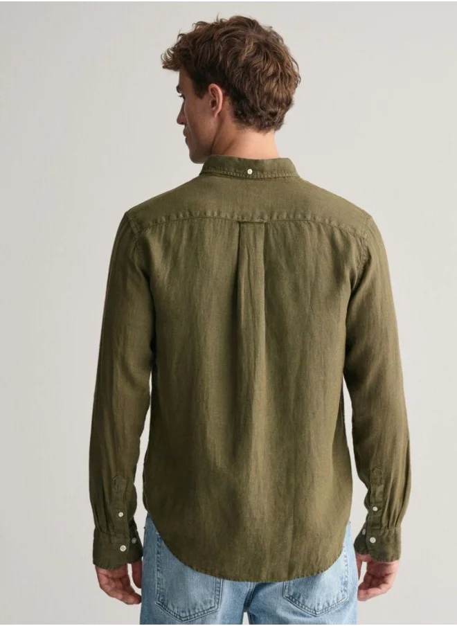 GANT Gant Regular Fit Garment-Dyed Linen Shirt