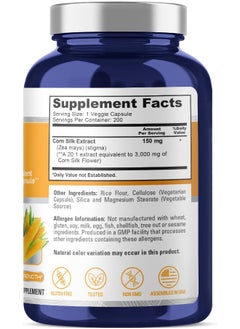 NusaPure Corn Silk Extract 3,000 Mg Per Caps - 200 Veggie Caps (100% Vegetarian, Non-Gmo, Extract 20:1 & Gluten-Free)  - Image 2