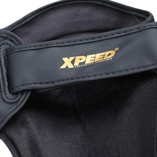 XPEED XP1806 Shin Pad/Shin Guard for Men and Women | Training Practice and Sports | Ultra Light Weight Shinguard with Ankle Adjustable | Hook and Loop Closure System (L, Yellow) - Image 2