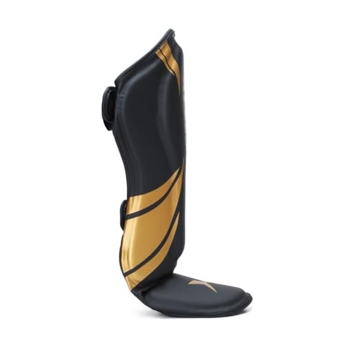 XPEED XP1806 Shin Pad/Shin Guard for Men and Women | Training Practice and Sports | Ultra Light Weight Shinguard with Ankle Adjustable | Hook and Loop Closure System (L, Yellow) - Image 4