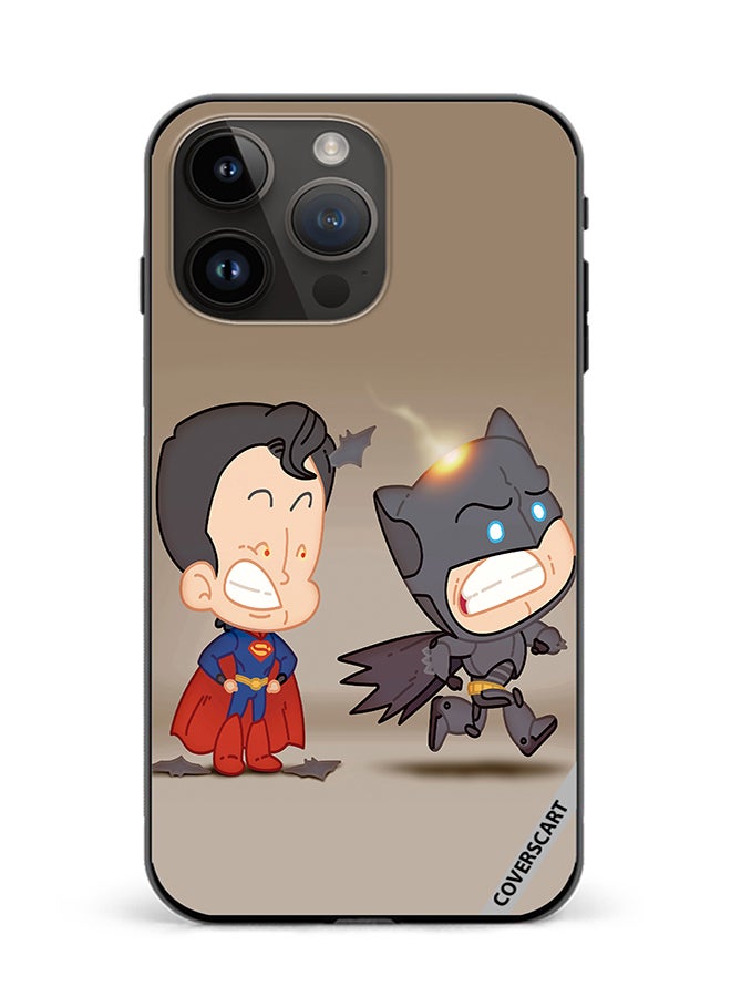 COVERSCART Protective Case Cover For Apple iPhone 12 Pro Max Superman And Batman Design Multicolour