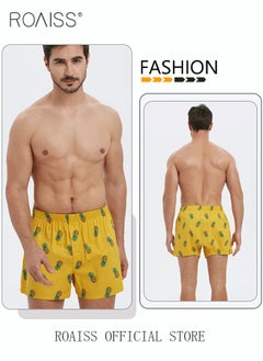 roaiss 2 Pack Men Arrow Pants Men Cotton Loose Boxer Briefs Men Casual Furniture Comfort Cotton Briefs Large Size Men Briefs  - Image 2