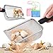 TUSAUW 4Pcs Beach Mesh Shovel with Bag Shark Tooth Mesh Bag for Shell Collecting Sand Sifter for The Beach Shovel for Boys and Girls Picking Up Shell - Image 2