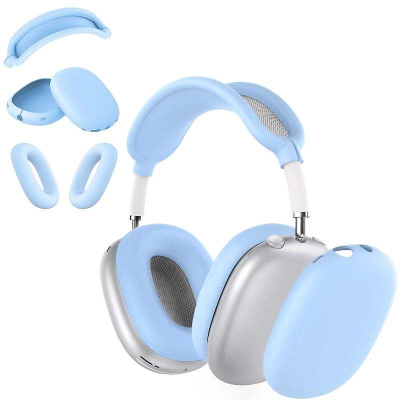 حافظة سيليكون Airpods Max: غلاف رفيع للغاية بدقة مقطوع 3 في 1 - حماية كاملة 360 درجة من الغبار والعرق والخدش لتخزين سماعة أبل واستخدامها اليومي - Image 1