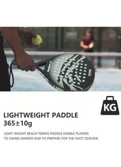 CAMEWIN Pro-Grade Paddle Racket for Ultimate Performance 4013 Diamond Shape Full Carbon Fiber Padel Tennis Racquet with Bag Cover  - Image 4