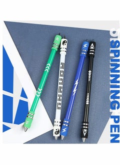 Generic Weighted Finger Spinning Pen Mod with Silicone Bracelet, Metal Heads Gaming Finger Pen, Anti Slip 8.5In Rotating Ballpoint Pen for Student Adults to Relieve Stress, No Pen Refill  - Image 5