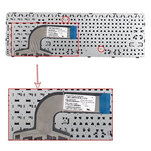 TLBTEK Replacement Keyboard with Frame Compatible with HP Pavilion 15-f 15-g 15-r 15-e 15-f387wm 15-d035dx 15-f233wm 15-f272wm 15-f010wm 15-n290nr 15-e 15-f222wm 15-f271wm US Layout - Image 3