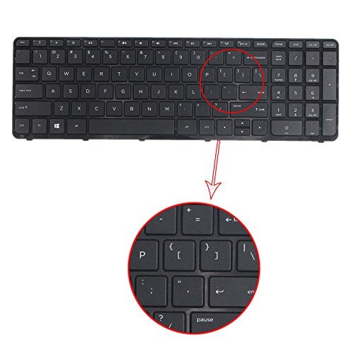 TLBTEK Replacement Keyboard with Frame Compatible with HP Pavilion 15-f 15-g 15-r 15-e 15-f387wm 15-d035dx 15-f233wm 15-f272wm 15-f010wm 15-n290nr 15-e 15-f222wm 15-f271wm US Layout - Image 4