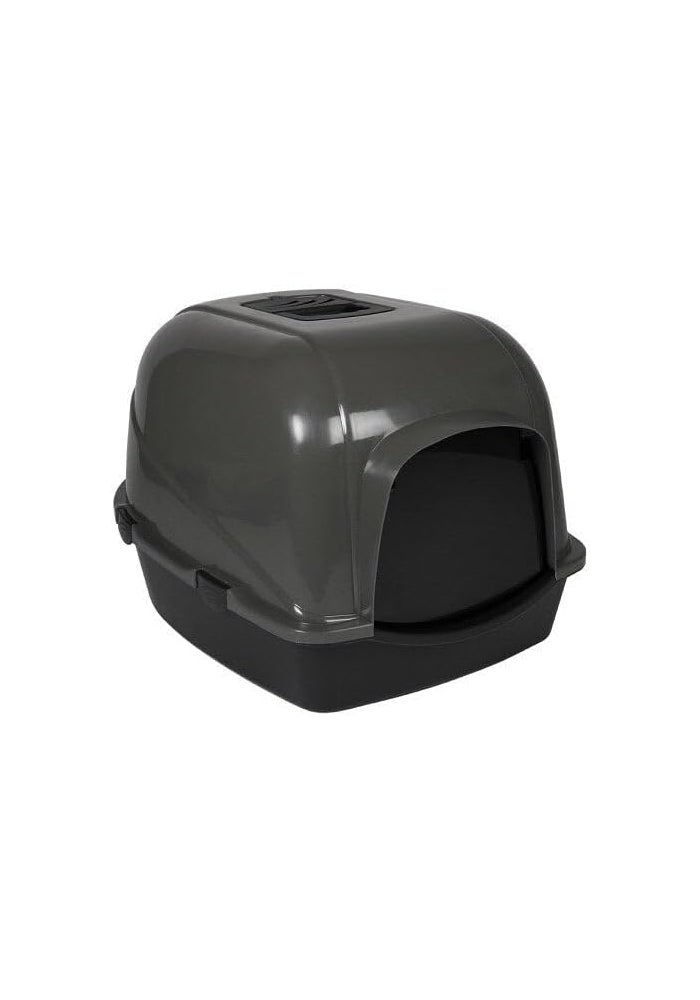 Ebi Eclipse 70 Zen Series Litter Box for Cats 56X70X46cm - Spacious Enclosed Design, White - Image 2
