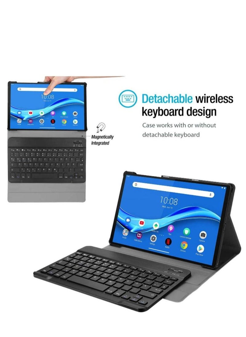 KASTWAVE حافظة لجهاز Lenovo Tab M10 Plus TB-X606F مقاس 10.3 بوصة مع لوحة مفاتيح بلوتوث لاسلكية قابلة للفصل - Image 2