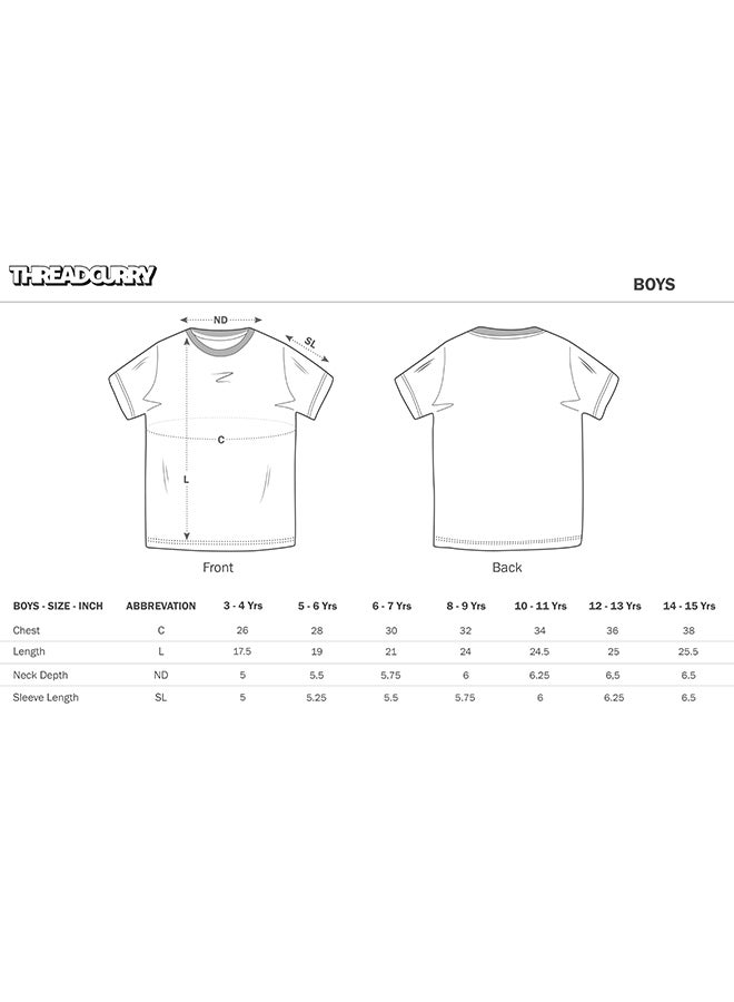 THREADCURRY THREADCURRY Lizard Monster Anime Manga Fun Comic Cotton Graphic Printed Tshirt for Boys  - Image 4