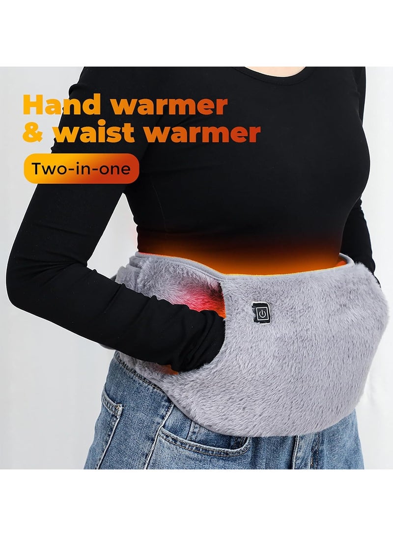 general USB powered heated waistband with handbag heating pad electrically heated waistband for menstrual cramps body joint pain three temperature control - Image 5