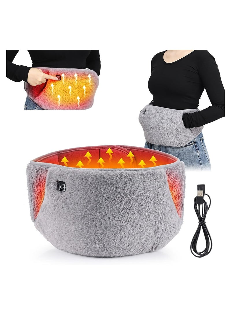 general USB powered heated waistband with handbag heating pad electrically heated waistband for menstrual cramps body joint pain three temperature control - Image 1