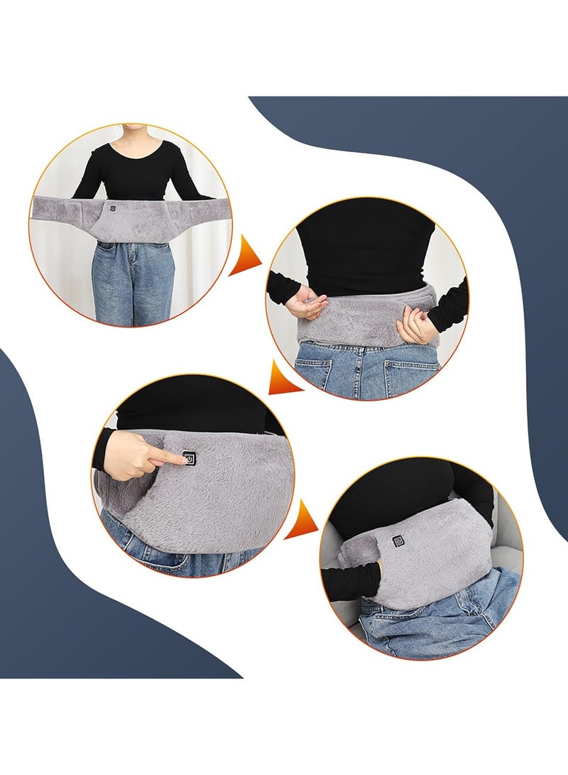 general USB powered heated waistband with handbag heating pad electrically heated waistband for menstrual cramps body joint pain three temperature control - Image 2