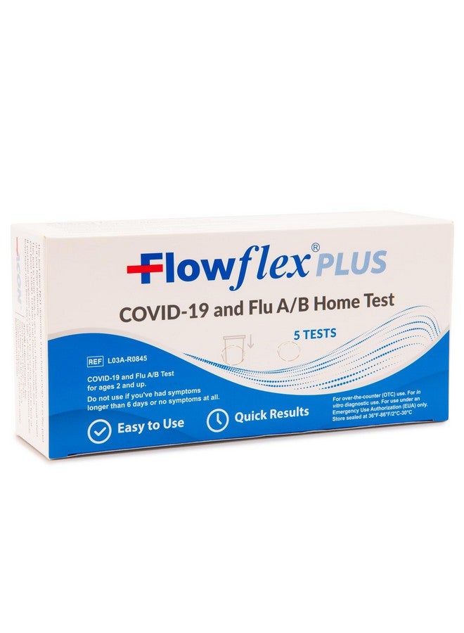 Flowflex® Plus COVID-19 and Flu A/B Home Test - (1 Package, 5 tests) Flu A&B 3-in-1 Antigen Rapid Test, Results in 15 Minutes, FDA Authorized. Non-invasive Nasal Swab, Easy to Use with No Discomfort - Image 4