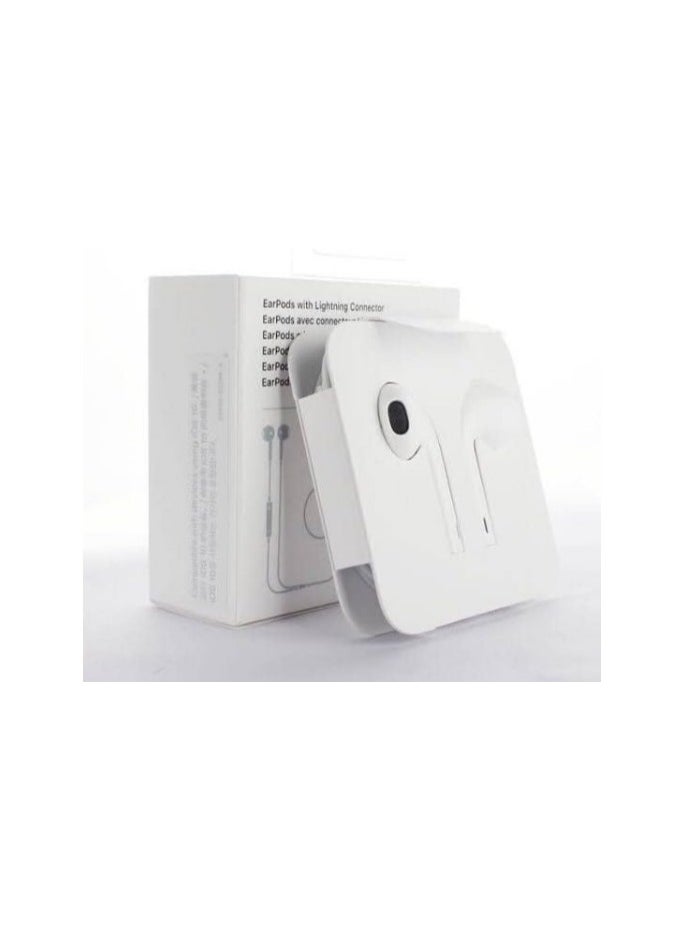 Generic - In-Ear Earbuds Compatible with iPhone, Lightning Connector, White, Wired Earphones with Volume Control and Microphone for iPhone 7, 7 Plus, 8, 8 Plus, 13, 12, 11 Pro Max, X, XS, XR - Image 1