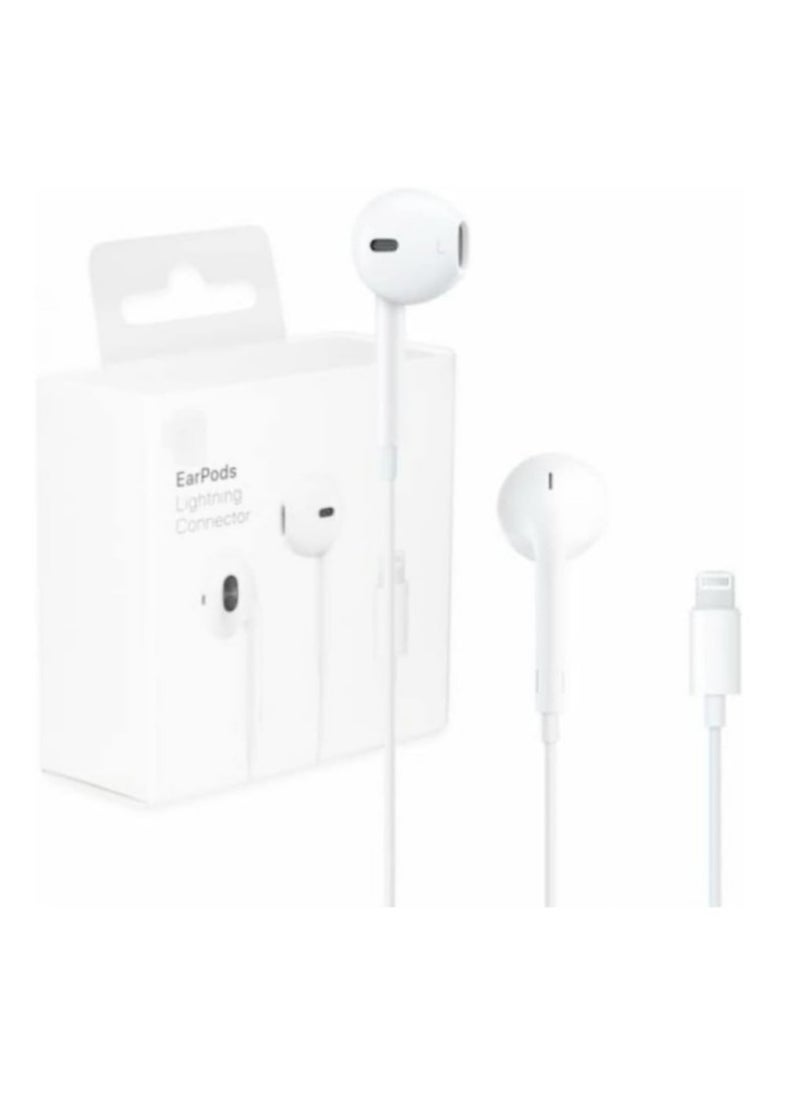 Generic - In-Ear Earbuds Compatible with iPhone, Lightning Connector, White, Wired Earphones with Volume Control and Microphone for iPhone 7, 7 Plus, 8, 8 Plus, 13, 12, 11 Pro Max, X, XS, XR - Image 1