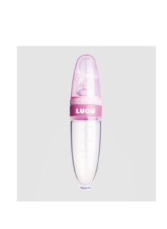 LuQu Ultra-Soft Silicone Body Baby Food Dispensing Spoon With Special Head And Dust Cover - Pack Of 2  - Image 2
