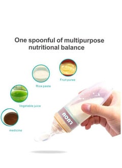 LuQu Ultra-Soft Silicone Body Baby Food Dispensing Spoon With Special Head And Dust Cover - Pack Of 2  - Image 3