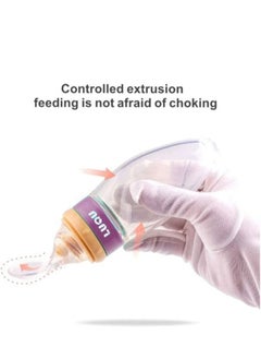 LuQu Ultra-Soft Silicone Body Baby Food Dispensing Spoon With Special Head And Dust Cover - Pack Of 2  - Image 4