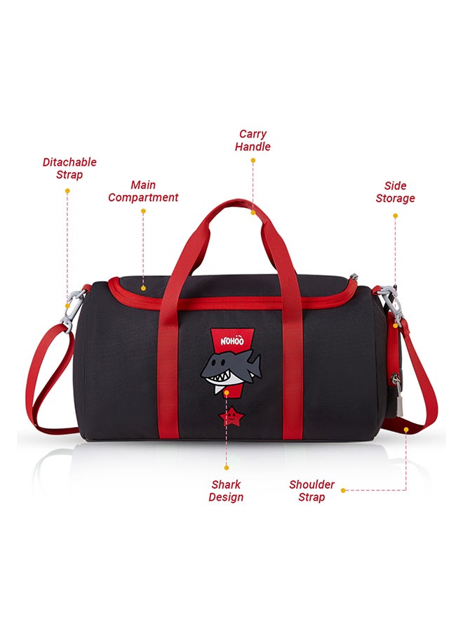 نوهو حقيبة دفل للأطفال من نوهو – أسود وأحمر - Image 2