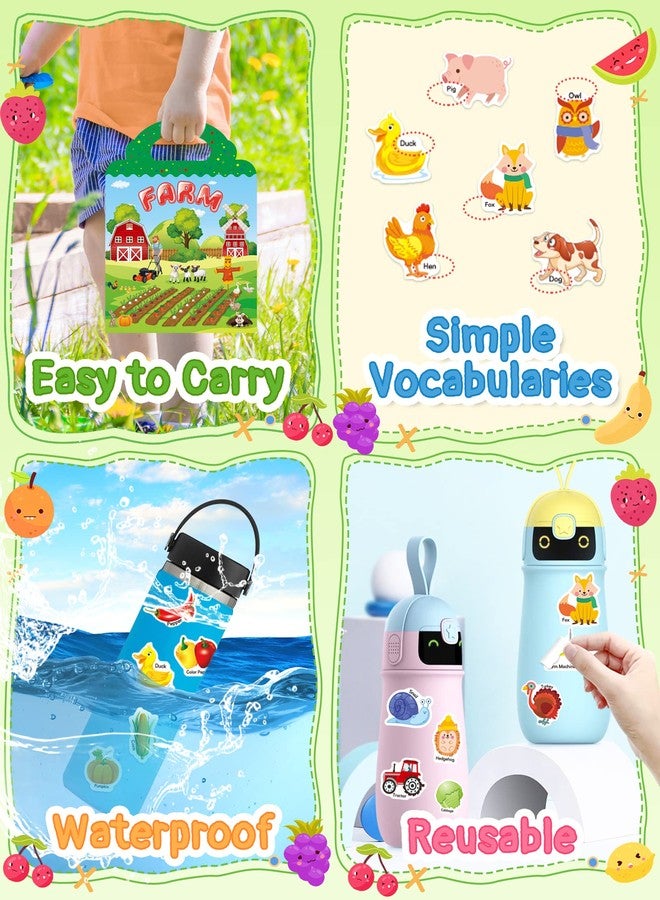Benresive Reusable Sticker Book for Toddlers 2-4 Years, Fun Travel Stickers for Kids, Waterproof Sticker Books for Toddlers 1-3, Crafts Activities for Todddlers 1-3 2-4 3-5 - Farm - Image 5