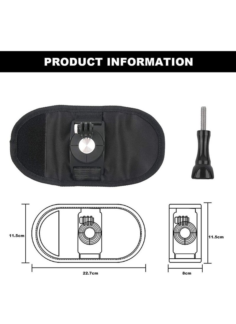 Generic - Backpack Shoulder Strap Mount For GoPro Hero 9/8/7/6/5/4/3+ Black Session Pack Mount With 360 Degree Adjustable Rotation J Hook Buckle - Image 1