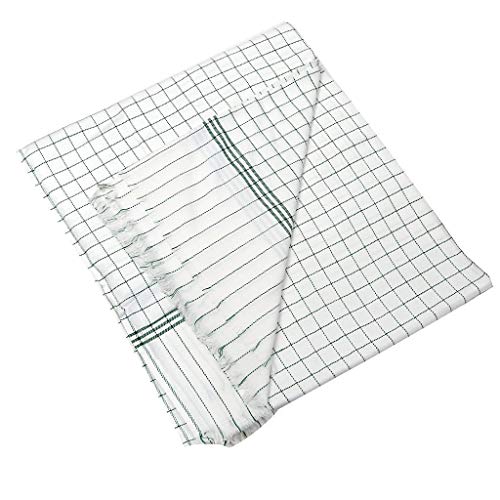 ans Heavy Quality Single Bed Top Sheet 60 * 99 Inches Soft Thin Summer Blanket/AC Blanket/Travel Blanket Set of 2 (Green Checkered Topsheet) - Image 1