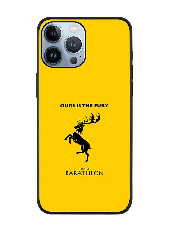 Stylizedd Rugged Black edge case for Apple iPhone 13 Pro Max Slim fit Soft Case Flexible Rubber Edges Anti Drop TPU Gel Thin Cover - GOT House Baratheon  - Image 1