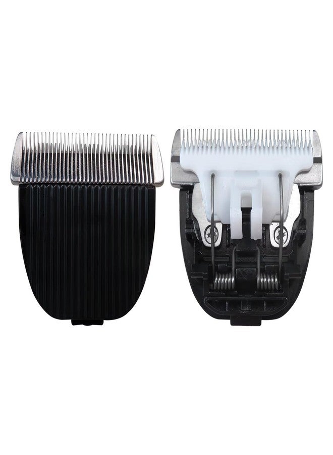 XSPANDER Updated 2x Clipper Blades Replacement Fit for oneisall Low Noise Pet Clipper Grooming Kit Dog Cat Clipper Accessory, Stainless Steel + Ceramic Blades - Image 1