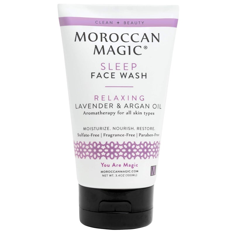 Moroccan Magic Sleep Face Wash  Clean Beauty  Sweet Lavender  Vegan  CrueltyFree