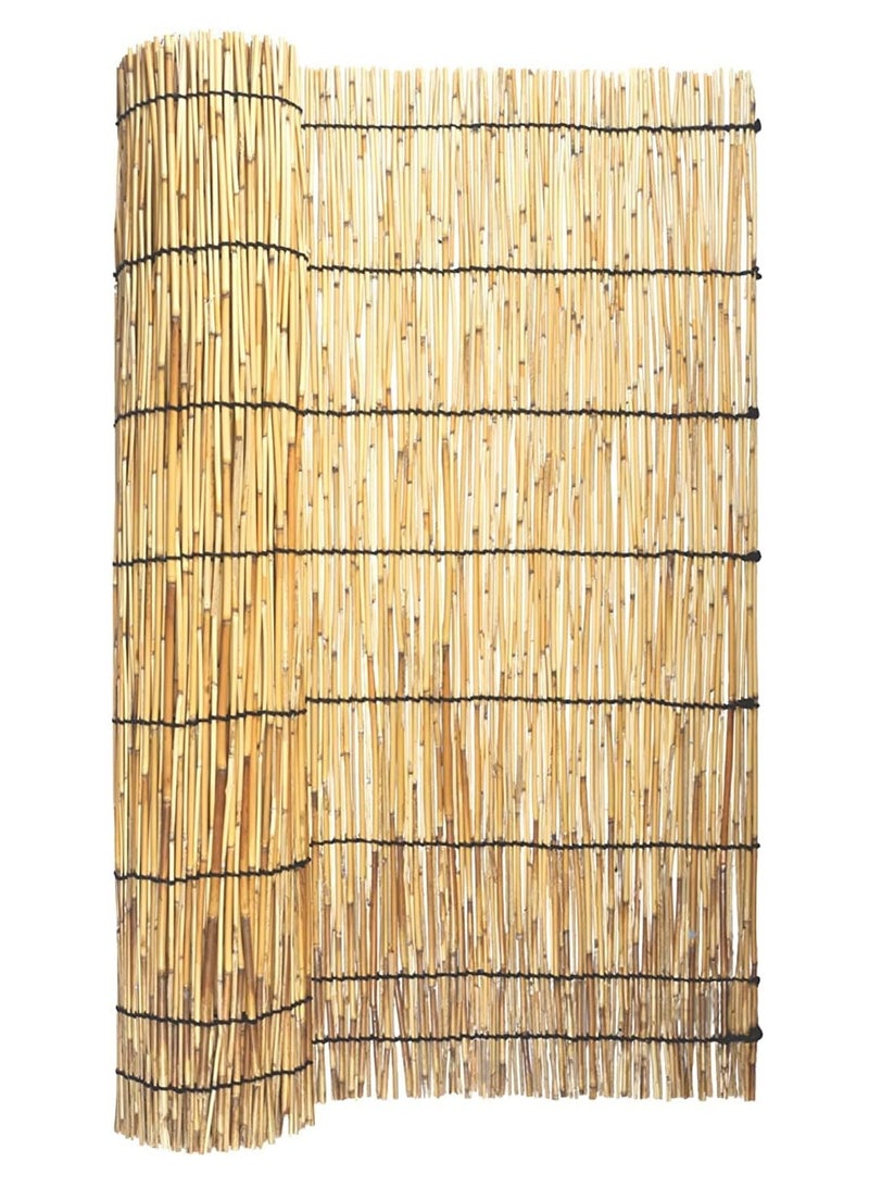 طعم المنزل ستائر من الخيزران الطبيعي قابلة للطي مقاس 120 × 200 سم ظلال شمسية للاستخدام الداخلي والخارجي للحماية من الأشعة فوق البنفسجية مثالية لديكور حديقة المطبخ والشرفة  - Image 1