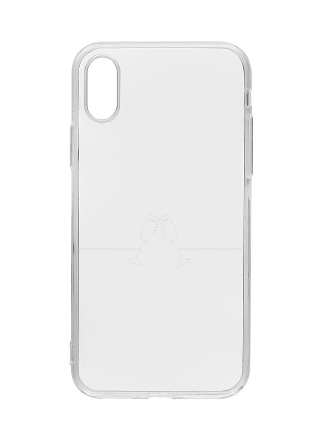 Protective Case Cover For Apple iPhone XS Glasses Line Work Horizontal