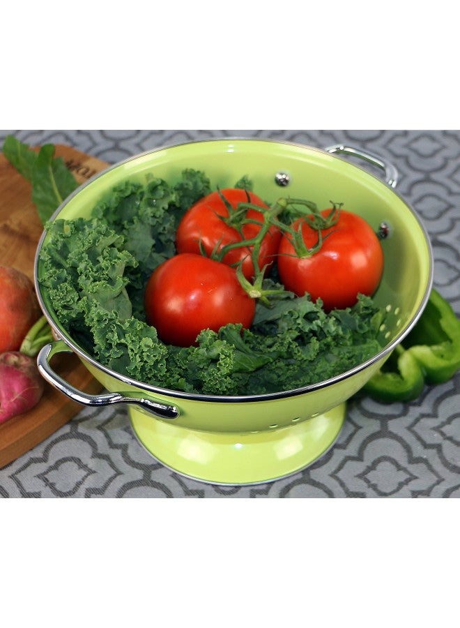 Reston Lloyd كاليبسو بيسكس من ريستون لويد مصفاة مطلية بالبودرة ومزينة بالمينا، 3 كوارت، ليموني - Image 2