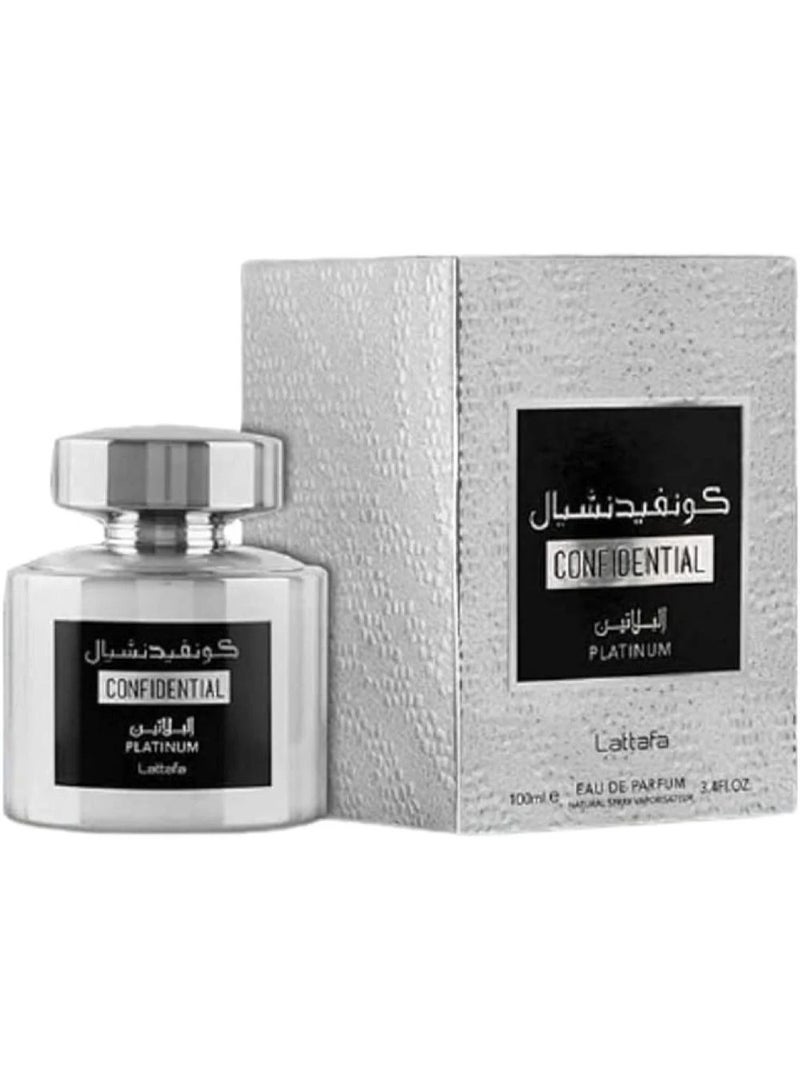لطافة عطر كونفيدنشيال بلاتين من لطافة للرجال-ايو دي بارفيوم100مل