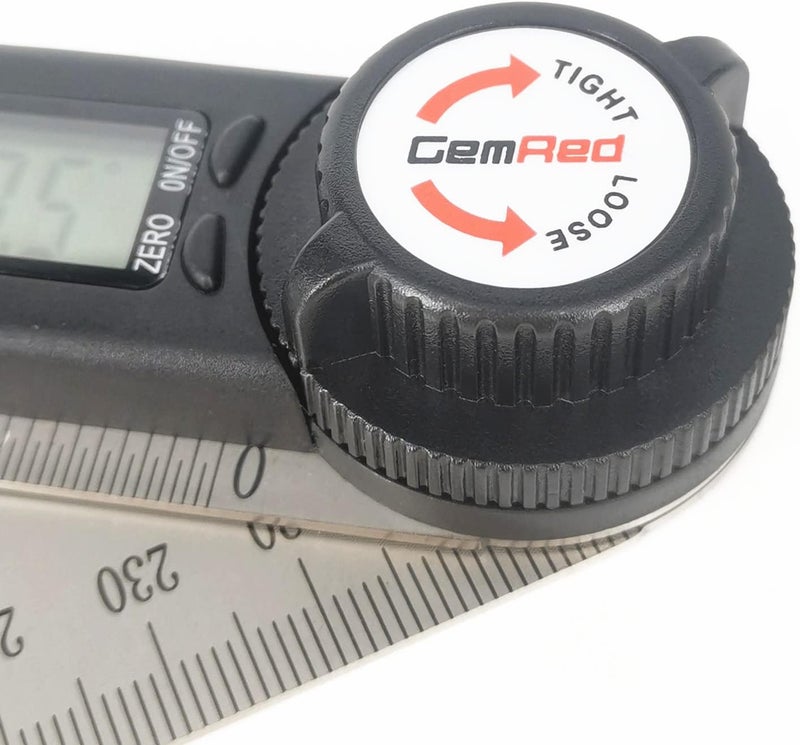 GemRed 82305 Digital Angle Finder Protractor Stainless Steel (Black Buttons) - Image 5