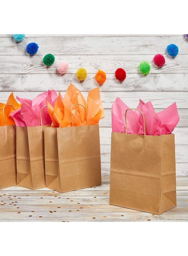Duravel Brown Kraft Paper Bags with Twisted Handles, 26x24x12 cm, Pack of 20 - Image 4