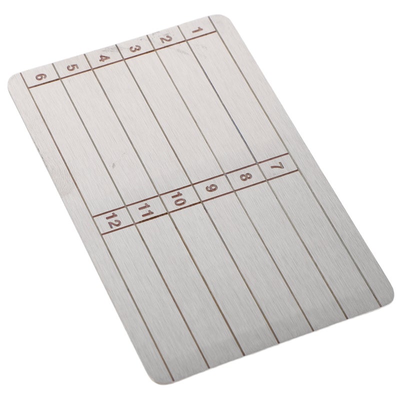 Seed Backup Plate: 24-Word Steel Wallet for Hardware Wallet Storage - Seed Storage Stainless Steel & Fireproof - Image 4