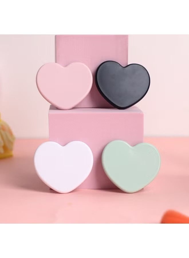 Mini Heart-Shaped Makeup Mirror, Portable Travel Makeup Mirror Cosmetic Mirror Compact Hand Mirrors for Women（4 PCS） - Image 4