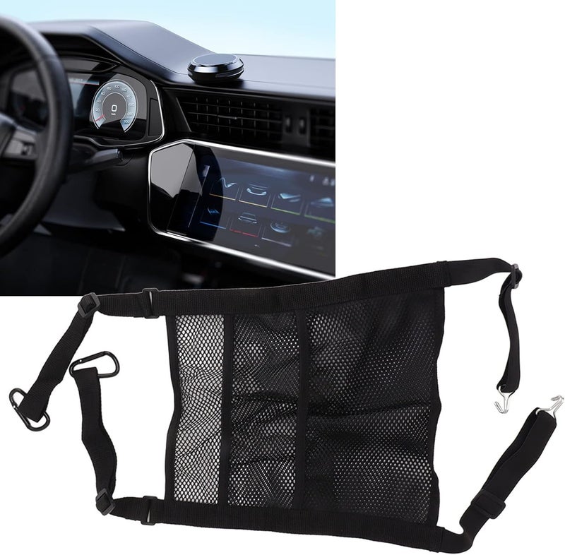 Car Net Bag Barrier 3 Layers Stretchable Universal Back Seat Mesh Organizer Dog Children Barrier for Cars SUV - Image 5