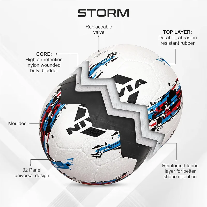نيفيا Nivia Storm Size 5 Soccer Ball