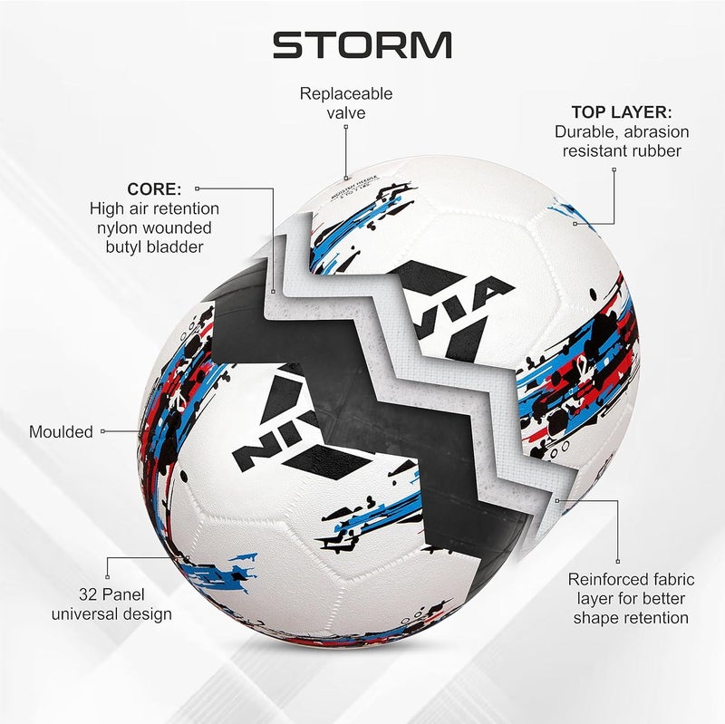 Nivia Storm Size 5 Soccer Ball - Image 2