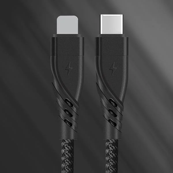 بولهاموبيل Polham 1 Meter 27W Ultra Fast Type-C to iPhone Lightning Charging and Data Cable, Super Durable Cable