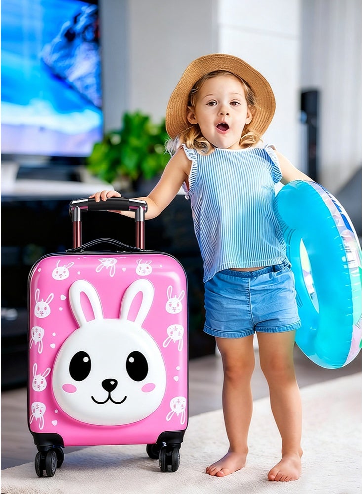 جيجيرو حقيبة سفر للأطفال بعجلات مزودة بأربع عجلات وحافظة صلبة للأطفال الصغار للسفر مقاس 18 بوصة - Image 5