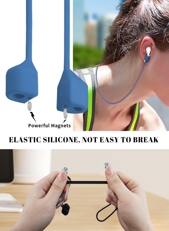 YETOOME 5 Pack Ultra Strong Magnetic AirPods Anti-Lost Straps, Colorful Soft Silicone Sports Lanyard Compatible with AirPods 4rd Gen/AirPods Pro 1st and 2nd / AirPods 3rd /AirPods 1st and 2nd - Image 5